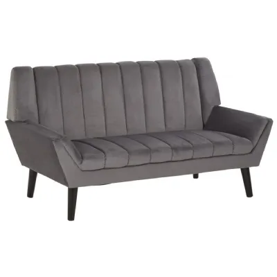 Grey Polyvelvet Sofa