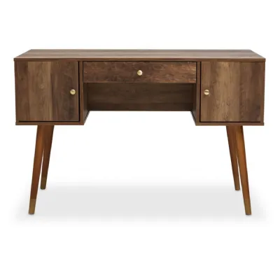 Minimal Wooden Desk with 3 Storage Compartments