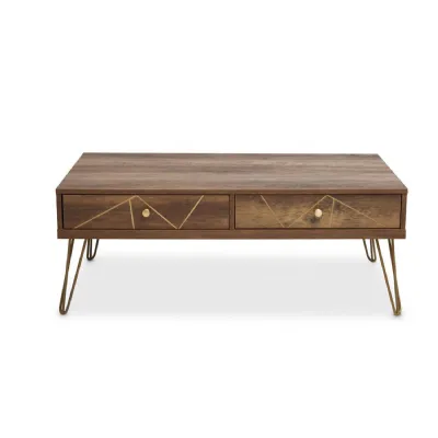 Mid Century Modern Geometric Design Coffee Table