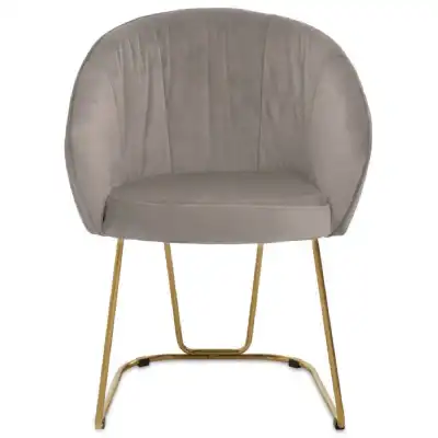 Veneto Mink Velvet Dinner Chair