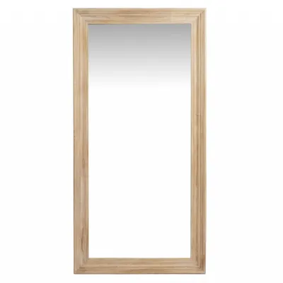 Washed Wood Large Framed Mirror