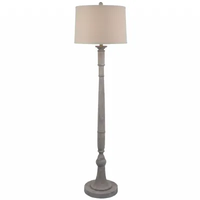 Stella Floor Lamp With Linen Shade