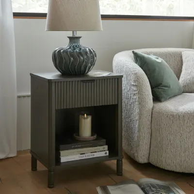 Veyla Ceramic Table Lamp With Linen Shade