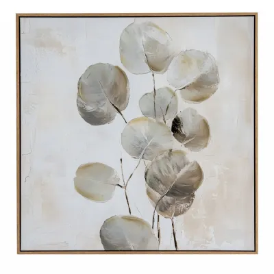 Silvra Hand Painted Canvas In Frame
