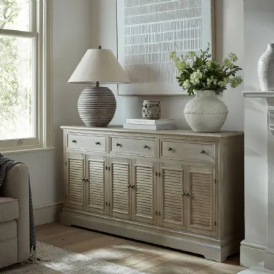 Delphine Collection 6 Door 3 Drawer Large Dresser Base