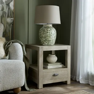 Haldon Collection 1 Drawer Side Table With Shelf