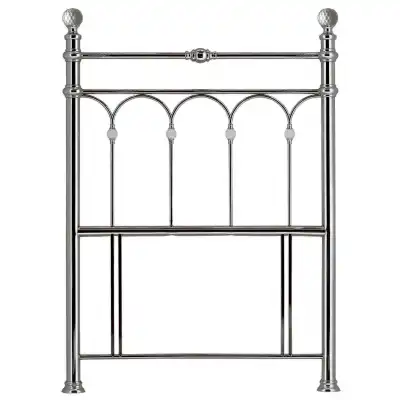 Traditional Antique Nickel 3ft Single Metal Headboard