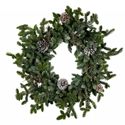 Woodland Pine Wreath With Pinecones