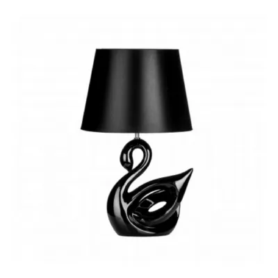 Contemporary Black Swan Table Lamp