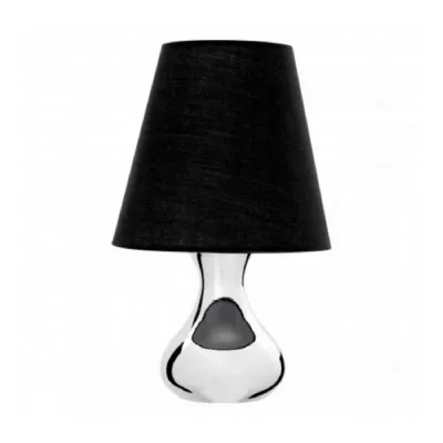 Contemporary Black Chrome Droplet Lamp