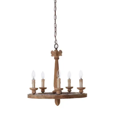 Weathered Chic Candle Lamp Holders Chandelier