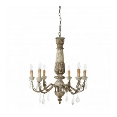 Rustic 6 Arm Chandelier