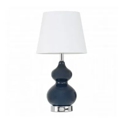 Contemporary Blue Glass Table Lamp