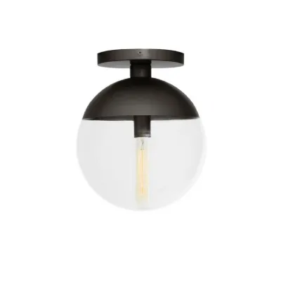 Contemporary Black Metal Ceiling Light
