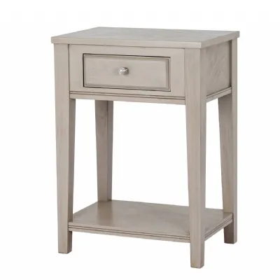 The Emile Collection 1 Drawer Side Table With Shelf