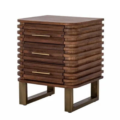 Strata Collection 3 Drawer Side Table