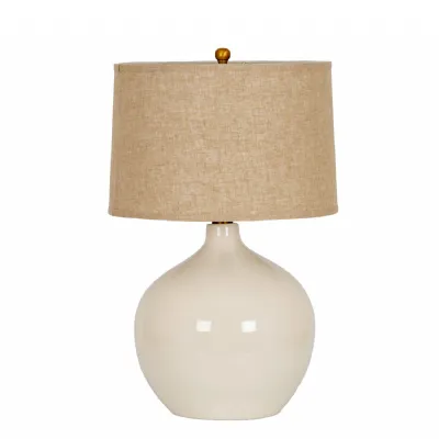 Lucille Ceramic Table Lamp With Linen Shade