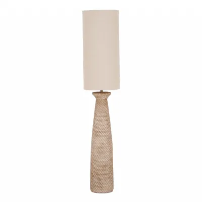 Dune Floor Lamp With Linen Shade