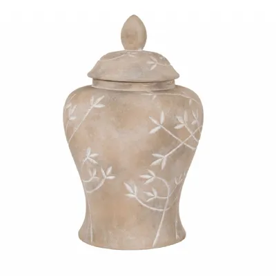 Large Lace Flower Ginger Jar