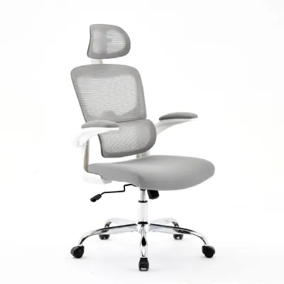 Supreme Mesh Grey White Office Chair