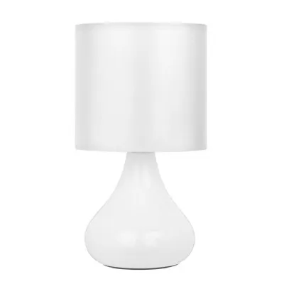 Small Budget White Table Lamp With Eu Plug