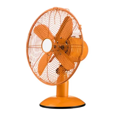 Neon Orange Desk Fan