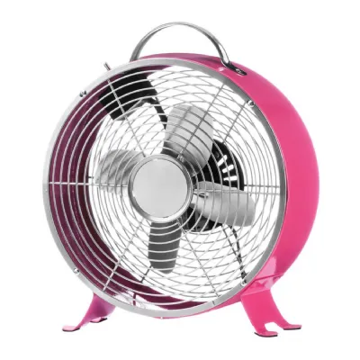 Hot Pink Retro Desk Fan