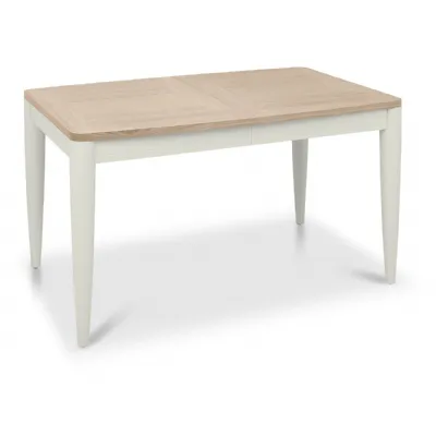 Grey and Scandi Oak Extending Dining Table 4 to 6 Seater