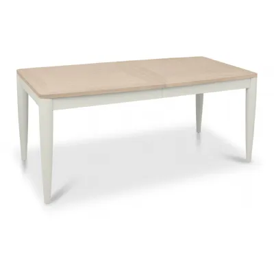 Grey and Scandi Oak Large Extending Dining Table 6 to 8 Seat