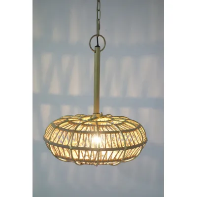 Natural Rattan Woven Ceiling Lamp