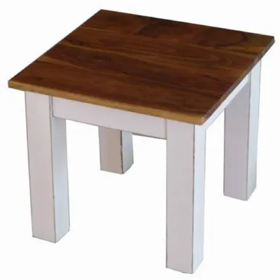 Acacia Lisbon Country Coffee Table 45cm (White)