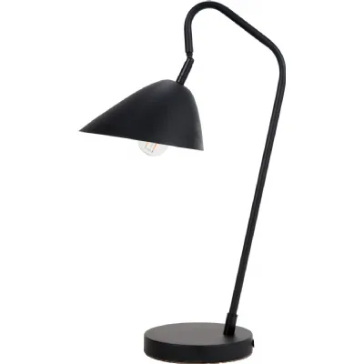 Toulon Matt Black Metal Task Table Lamp