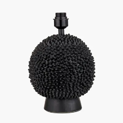 Wrenley Black Ceramic Sea Urchin Table Lamp Base