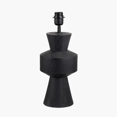Koa Black Mango Wood Contemporary Table Lamp Base