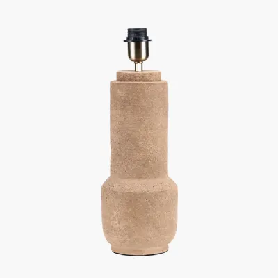 Gaiana Concrete Brown Stoneware Table Lamp Base