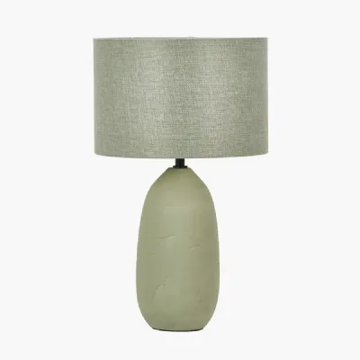 Erika Sage Vintage Textured Ceramic Table Lamp