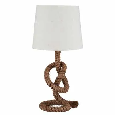 Rope Knot and Jute Table Lamp