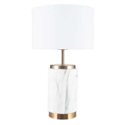Marble Effect Ceramic Table Lamp