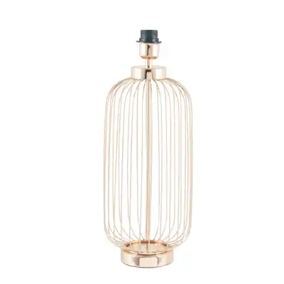 Gold Metal Wire Tall Table Lamp Base
