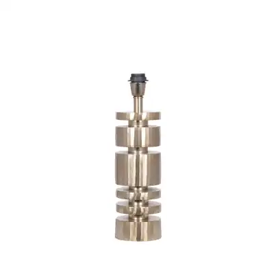 Art Deco Gold Metal Cylinder Table Lamp Base