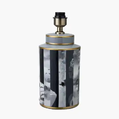 Black and White Photographic Design Table Lamp