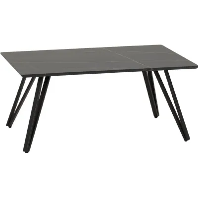 Marlow Coffee Table Black Marble Effect Black