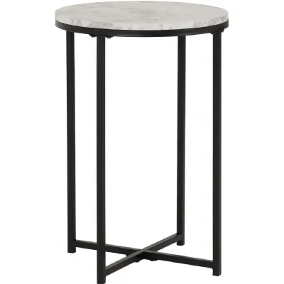 Dallas Side Table Marble Black