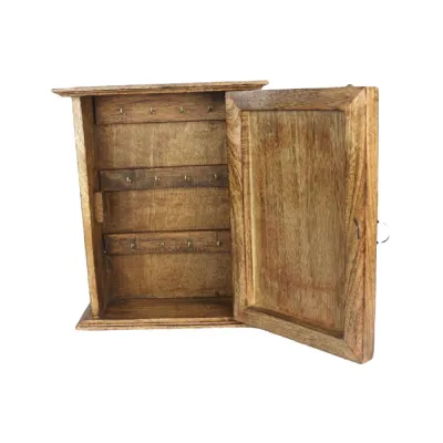 Mango Wood Tree Of Life Design Key Box 29.5cm