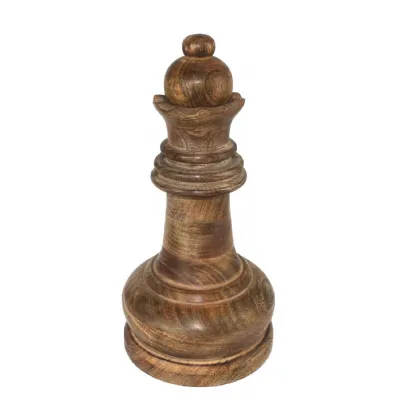 Mango Wood Queen Chess Piece 36cm