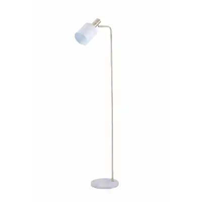 Brushed Gold White Marble Adjustable Floor Lamp