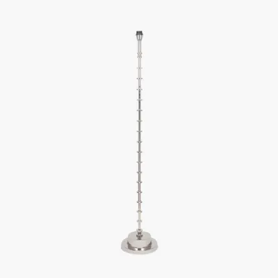 Silver Metal Floor Lamp Base Only