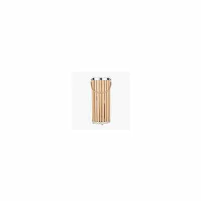 Austell Natural Wood Large Lantern Floor Lamp