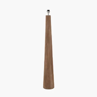Esha Natural Conical Wood Floor Lamp Base
