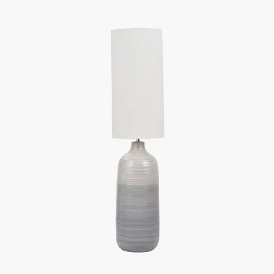 Venus Blue and Grey Ombre Ceramic Floor Lamp